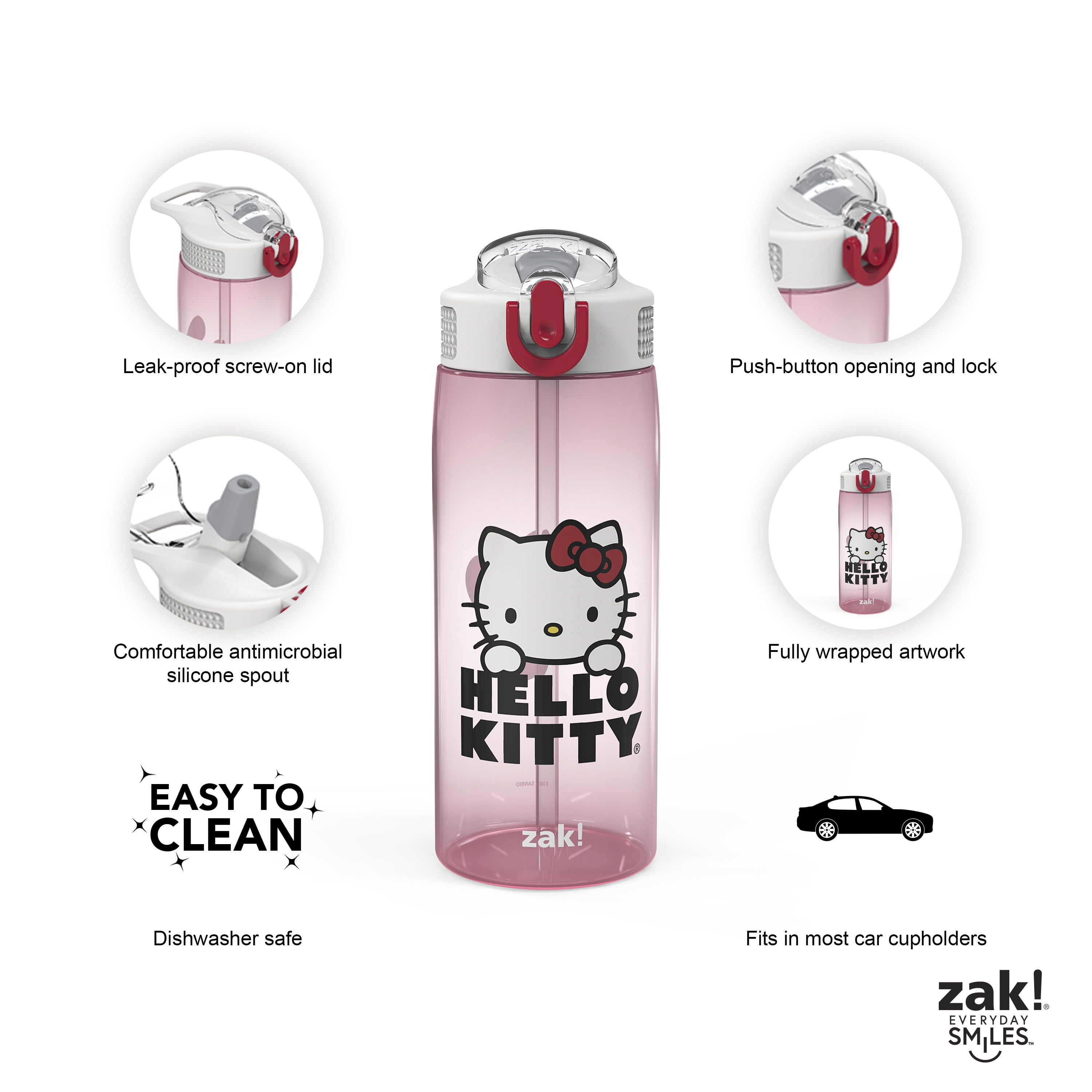 Zak Designs Hello Kitty 25oz PP Bottle