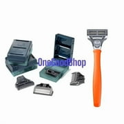 Harry's Men's Razor Multipack: Orange 1 Razor Handle + 13 Razor Blade Cartridges,