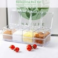 thumbnail image 5 of Clear Seasoning Box, Seasoning Rack Spice Pots, Plastic Storage Container Condiment Jars with Lids and Spoon, Kitchen Organization Containers for Spice, Salt, Sugar, Cruet (8 Piece ), 5 of 7