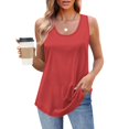 thumbnail image 2 of Timegard Womens Tank Tops Round Neck Sleeveless Loose Comfy Summer Travel Casual Tee Shirts, 2 of 8