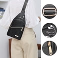 thumbnail image 2 of LEFXSMR Sling Bag for Women & Man, Multi Pocket Storage Bags with Adjustable Strap, Portable Crossbody Bags for Women Men Outdoor Sport, Black, 2 of 7
