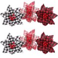 thumbnail image 1 of Coxeer Christmas Artificial Flower Decorative 6PCS Xmas Tree Flower Poinsettia Decor, 1 of 10