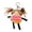 B, variant on Plush Keychain Toys for Kids Cute Ugly Big Eyes Sausage Mouth Keychain Fluffy Key Ring Backpack Purse Pendant Gift Fashion Bag Accessory Backpack Clips for Girls Boys