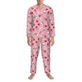 thumbnail image 3 of Fotbe Gnome With Heart Pijama de Hombre con Estampado de Manga Larga, Conjunto de 2 Piezas, Ropa de Dormir Suave y Cómoda con Bolsillos-X-Large, 3 of 7