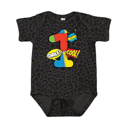 

Inktastic 1st Birthday Superhero Gift Baby Boy or Baby Girl Bodysuit