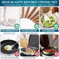 thumbnail image 4 of 44-Piece Silicone Kitchen Utensil Set with Wooden Handles, Non-Stick Cookware Safe, Heat Resistant Kitchen Tools, 4 of 7