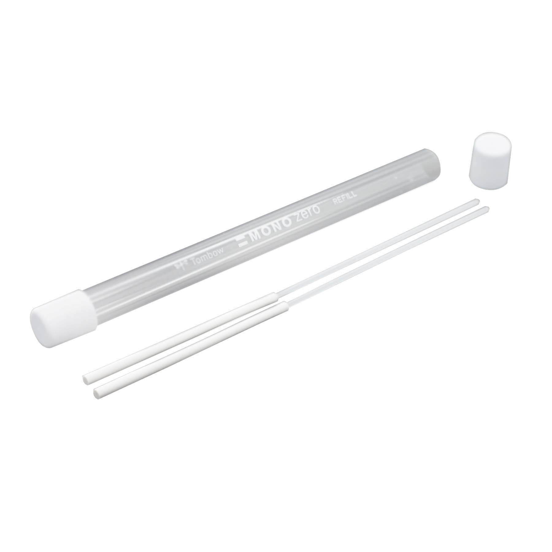 Tombow Mono Zero Round Eraser & Refill - 2.3mm Eraser With Ultra-Fine Precision Tip - Bulk 12 Pack