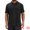 Black, variant on DARING DIVA Men's Jacquard Short Sleeve Button Down Collared Polo Shirts S White