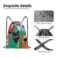 thumbnail image 4 of Zufioo Sac de Sport Imprimé Scooby-Doo Sac à Cordon de Gym Lavable en Machine Sac à Dos à Cordon Robuste pour Hommes Femmes-Moyen, 4 of 6