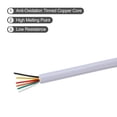 thumbnail image 3 of 26AWG Electrical Wire 6 Conductors Tinned Copper 16.4Ft Low Voltage Case Flexible Extension Power Cord White, 3 of 6