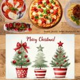 thumbnail image 2 of Jbralid Christmas Tree Design Placemat Set of 6 for Home Kitchen Table Decor 12x18 inch, 2 of 4