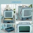 thumbnail image 6 of AOSUI Covered Cat Litter Box extra large litter box odor filter Front Entry Top Exit Litter Box with Lid for Cats, enclosed Cat Potty with Cat Litter Scoop and Cat Litter Mat Easy Clean, 6 of 7