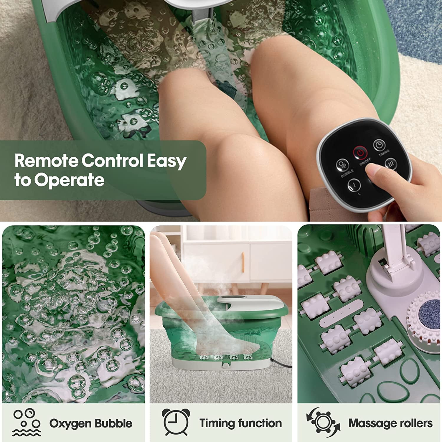 Foot Massager，Foot Soak Tub，Heated Foot Spa，Portable Spa，with Pedicure Foot  Rest，Foot Spa Bath with Heat and Bubble Massageand Jets， Callus, Fungus and  Dead Skin Remover - Yahoo Shopping