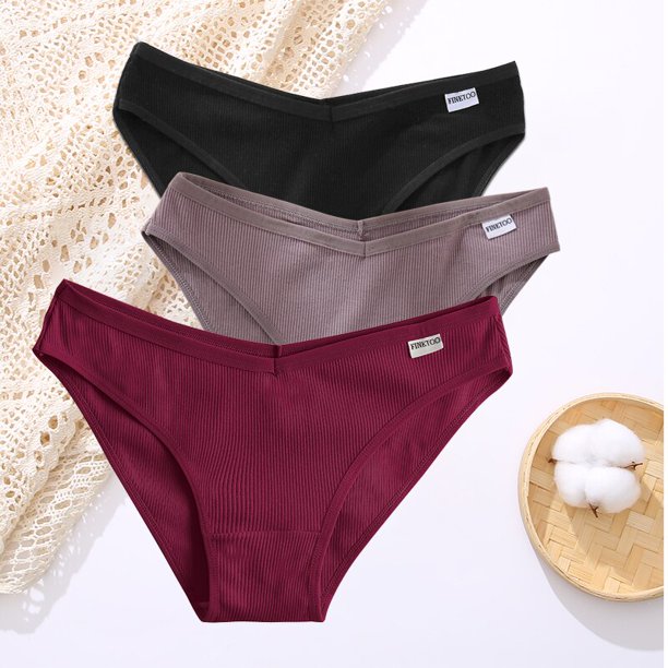 FINETOO 3 unids/set lencería Sexy mujer algodón bragas ropa interior femenina 8 Color sólido suave mujer calzoncillos íntimos M-XL Tan Jianjun unisex