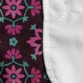 thumbnail image 4 of Floral Microwave Oven Cover, Vibrant Essence Botany Lily Blooms Boho Pansy Shabby Motif, Water Resistant Organizer with Pockets for Kitchen, 36" x 12", Burgundy Magenta Teal, by Ambesonne, 4 of 4