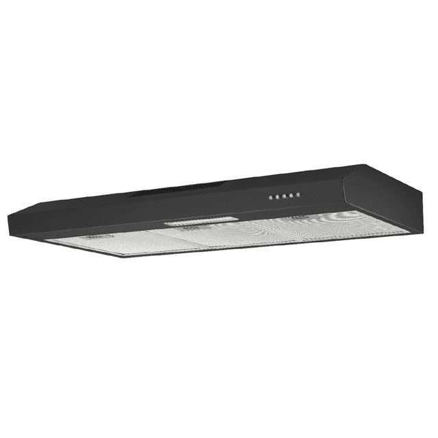 Campana Europea Cata De Bajo Alacena 80 Cm Acabado Negro 3 Filtros Metálicos Lavables, 3 Velocidades De Extracción 110 V