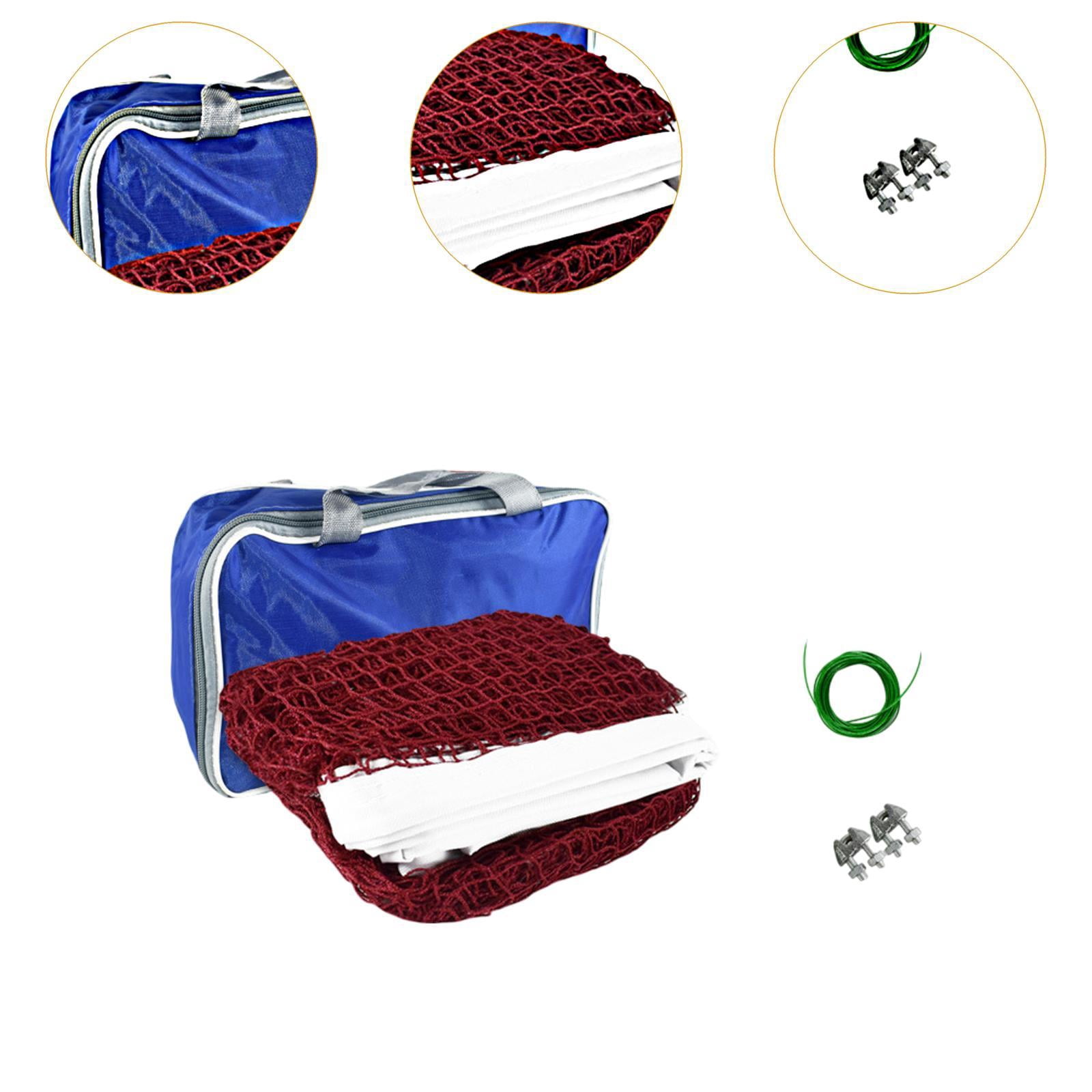 QccHieUs Badminton Net Only with Carrying Bag Professional Easy Setup Mesh Net Convenient 6.1m