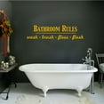 thumbnail image 4 of Bathroom Rules Wash Brush Floss Flush Quote Saying Wall Decal Sticker, 4 of 4