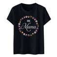 thumbnail image 1 of Blusa informal con estampado de manga corta y cuello redondo para mujer Pompotops  hfajkhk126167, 1 of 7