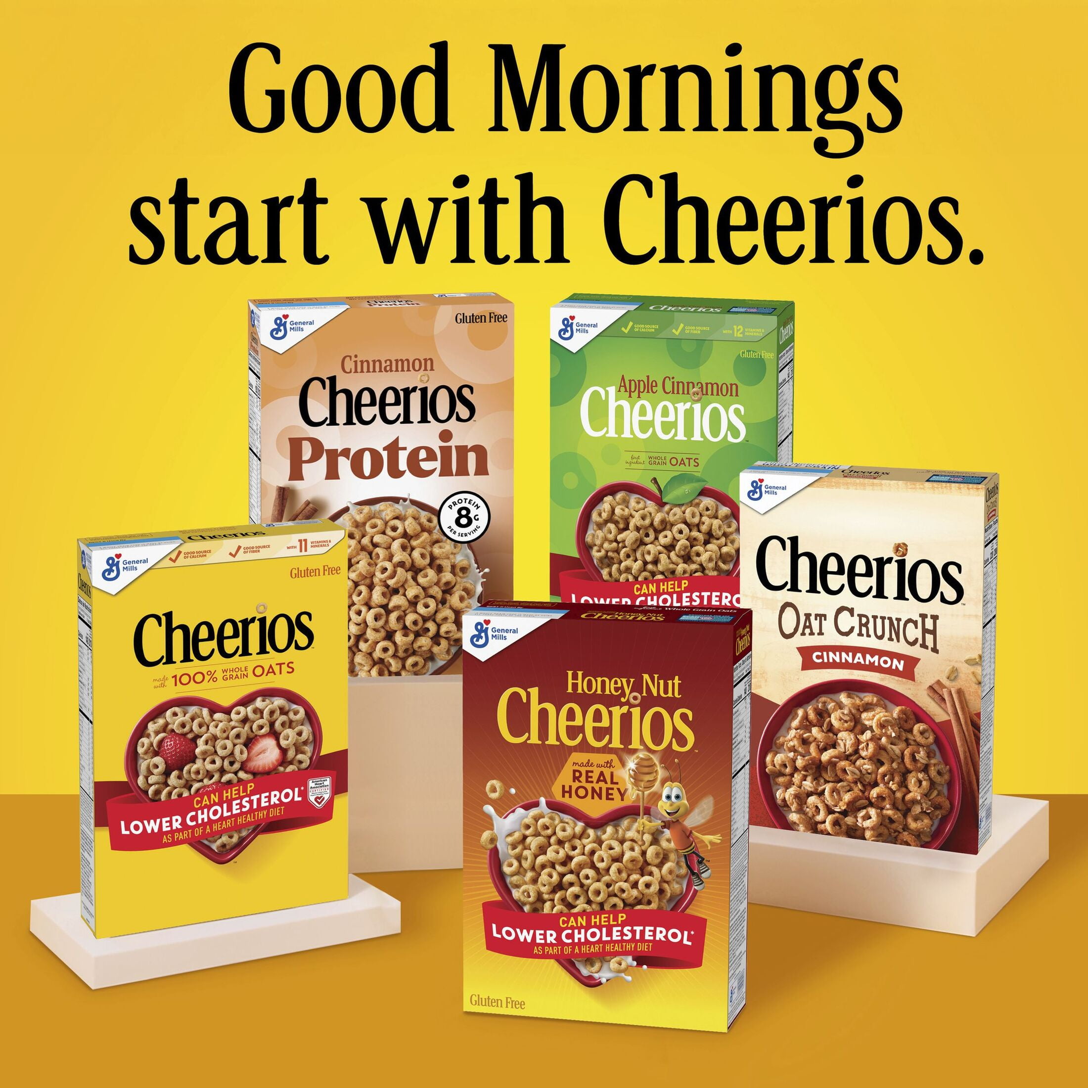 Fruity Crunchy Cheerios Oats Cereal, Gluten Free, Large Size, 14.2oz, Shelf Stable, Cardboard Box