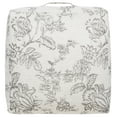 thumbnail image 2 of SAFAVIEH Labelle Floral Floor Pillow, 25" x 25", Beige/Black, 2 of 6