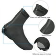 thumbnail image 3 of Waterproof Reflective Cycle Shoes Covers Windproof Reusable Thermal Bike Overshoes For Men Women, 3 of 7