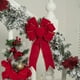 thumbnail image 5 of Corona Navideña Roja con Lazo Preatado para Árbol de Navidad, Guirnalda y Decoración Exterior, para Puerta, Otoño E Invierno, Día de San Esteban., 5 of 7