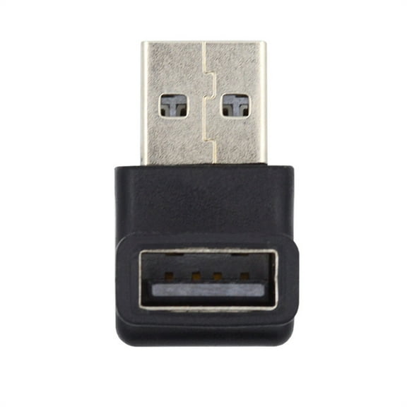 FVH 10Gbps USB3.0 Male to Female Extension Power Data Video Adapter 90 Degree Down Angled Type