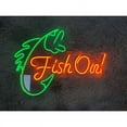 thumbnail image 2 of Handmadetneonsign Fish On Neon Led Sign, Fishing Neon Sign, Fisher Led Light, Fisherman Neon Light, Fisher Man Cave Room Wall Decor, Fishing Club Neon Light, Wall Décor, 2 of 4