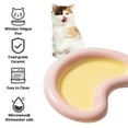 thumbnail image 3 of Cuenco de comida para gatos de cerámica, platos poco profundos de comida para gatos para gatos de interior, cuenco de agua para gatos, 3 of 5