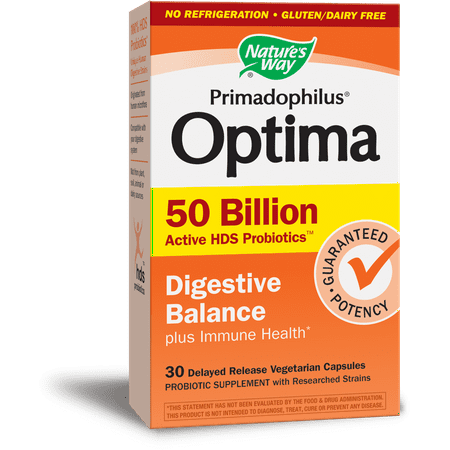 Nature's Way Primadophilus? Optima digestif Équilibre 50 milliards active probiotique HDS, stable Shelf, 30 Ct