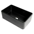 thumbnail image 5 of Black Matte Smooth Apron 30" x 18" Single Bowl Fireclay Farm Sink, 5 of 9