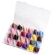 thumbnail image 1 of Paquete de 24 576 uñas postizas de longitud media mate, juego completo de uñas postizas de ataúd mediano, punta de uña postiza de ballet corta acrílica, arte de uñas DIYstyle:style2;, 1 of 5