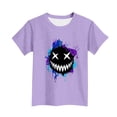 thumbnail image 4 of Favoffer Big Kids Unisex Short Sleeve Tee Summer Cute Graphic Print Soft Breathable Round Neck Casual Top Fashion Comfortable Basic Shirt Daily Home Outdoor Play Sizes 1-13Y, 4 of 5