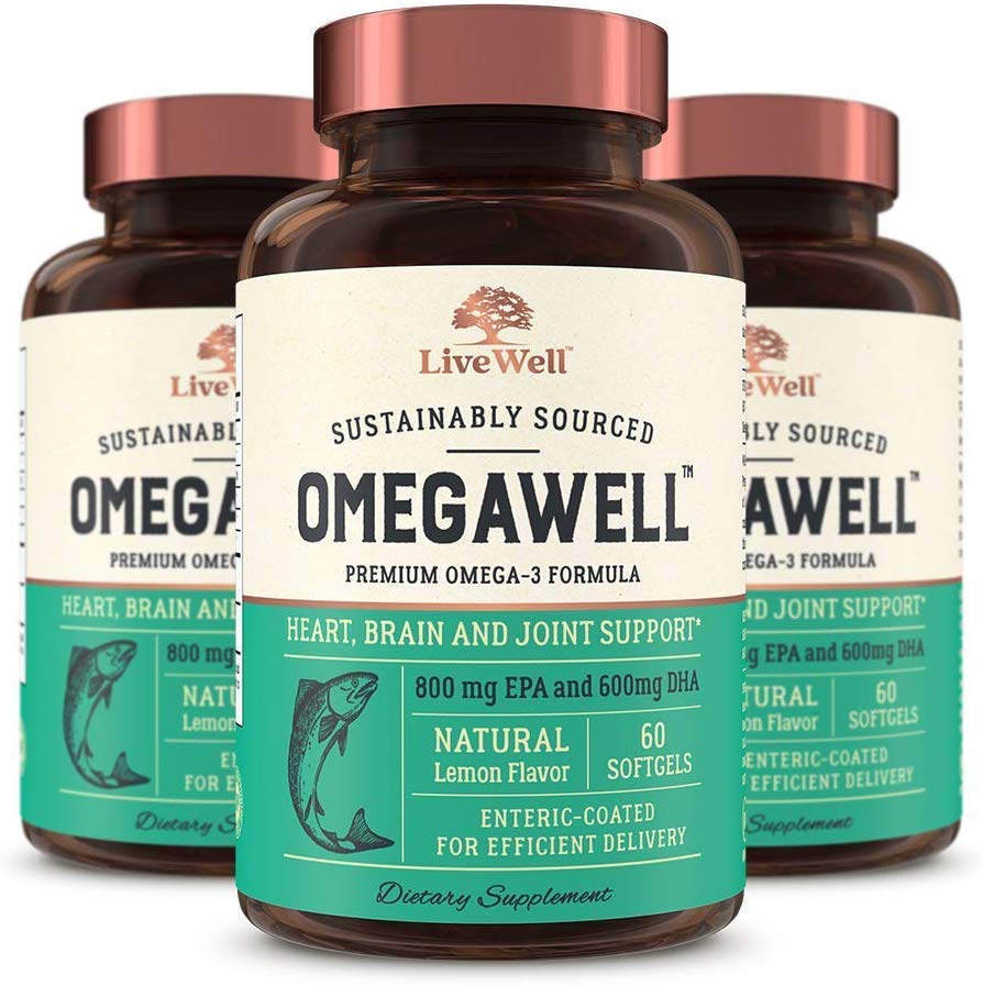 OmegaWell Fish Oil Heart, Brain, and Joint Support 800