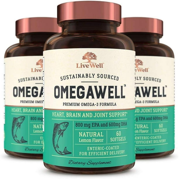OmegaWell Fish Oil Heart, Brain, and Joint Support 800