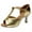 Gold, variant on Women's Color Fashion Rumba Waltz Prom Ballroom Latin Salsa Dance Shoes Sandals Brown