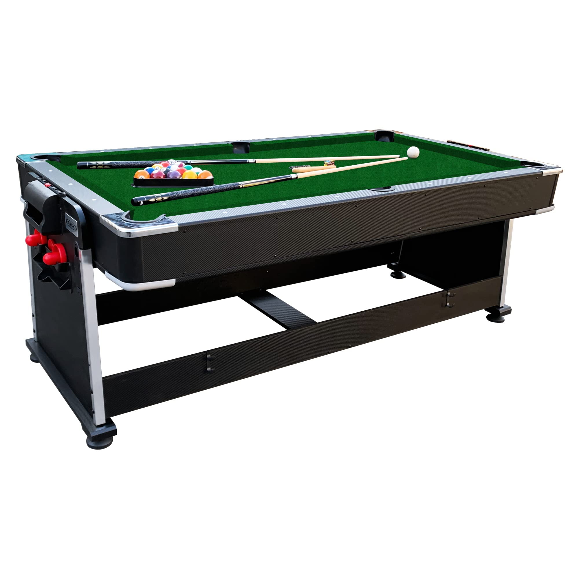 RACK Pool Tables Rack Draco 7-foot Tournament Billiard/pool Table (red Felt  With Black Body)