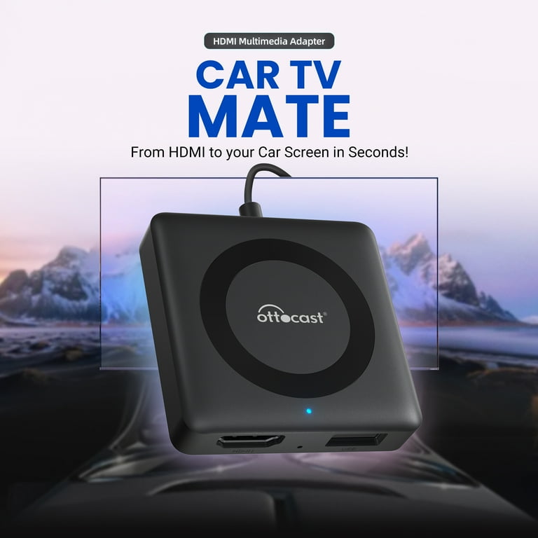 Car TV Mate Max Wireless CarPlay Android Auto 2 In 1 Adapter for