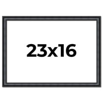 23x16 Frame Black Real Wood Picture Frame Width 1.25 inches | Interior Frame Depth 0.5 inches |