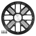 thumbnail image 1 of Cubiertas de rejilla para altavoces de coche de 10" Unique Bargains, malla redonda, protector de subwoofer de audio de 10 pulgadas con tornillos de montaje ABS negro, 1 of 7