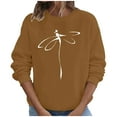 thumbnail image 2 of jjayotai Long Sleeve Outfits for Women, Fall Winter Boat Neck Dragonfly Work Out Yoga Outfits Sweatshirts Womens 2024, 2 of 8
