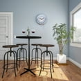 thumbnail image 5 of 14" Retro Neon Wall Clock, Double Light Ring Vintage Style Clock by Lavish Home, 5 of 8