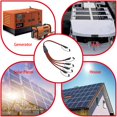 thumbnail image 3 of Billion Rich 2 Pies/65 Cm Conector Sae Y Divisor 1 A 4 Cable De Extensión Compatible Con Conexión Y Transferencia Solar (12 Awg 1 A 4), 3 of 5