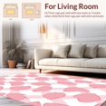 thumbnail image 2 of ODIKA 8' Machine Washable Non-Slip Area Rug, Elegant Interlocking Spotted with Abstract Animal Inspired Motifs High Traffic Rug, Pink, 288996, 2 of 7