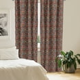 thumbnail image 2 of Ambesonne Arrow Curtains, Ethnic Feather Sticks Pattern, Pair of 28"x84", Multicolor, 2 of 5
