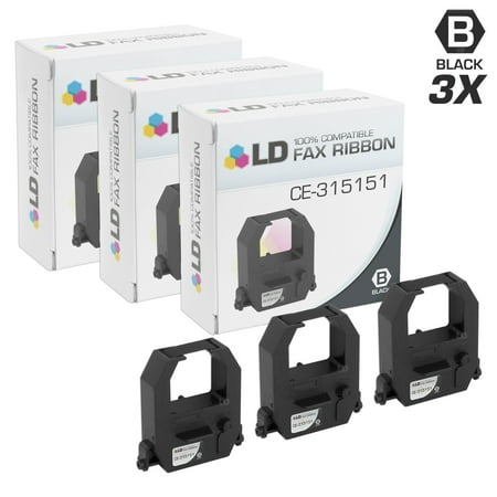 - LD Compatible Printer Ribbon Cartridge Replacement for Amano CE-315151 (Black, 3-Pack)