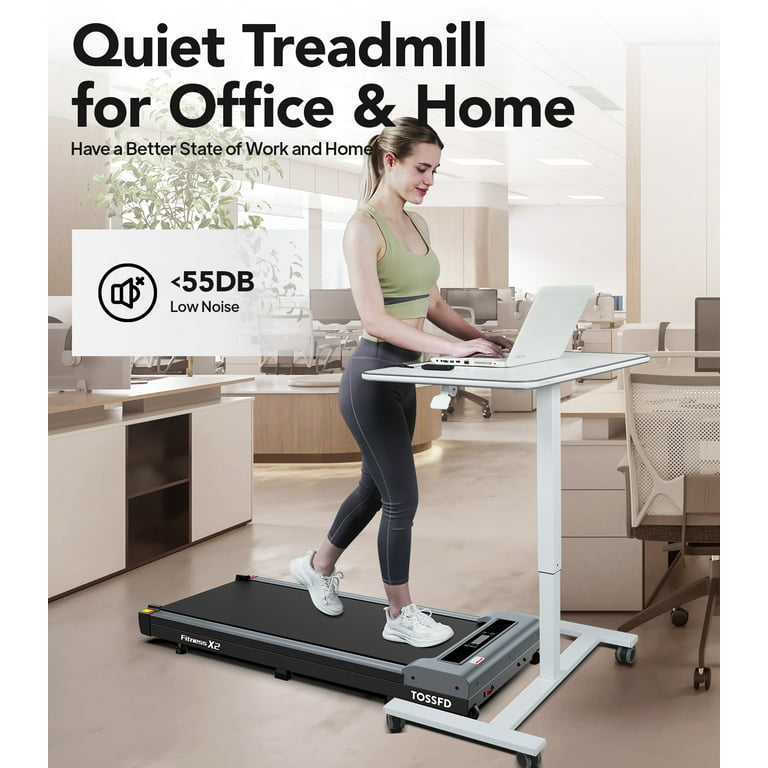 TOSSFD Small Home Electric 2.5HP Walking Treadmill, Under