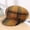 turmeric, variant on Autumn And Winter New Woolen Octagonal Hat Color Matching Plaid Fashion Art Beret Painter Hat Retro Grace Men's And  Women Newsboy Baker Boy Cap Warm Thick Plaid Peaked Beret Cabbie Sun Artist Hat