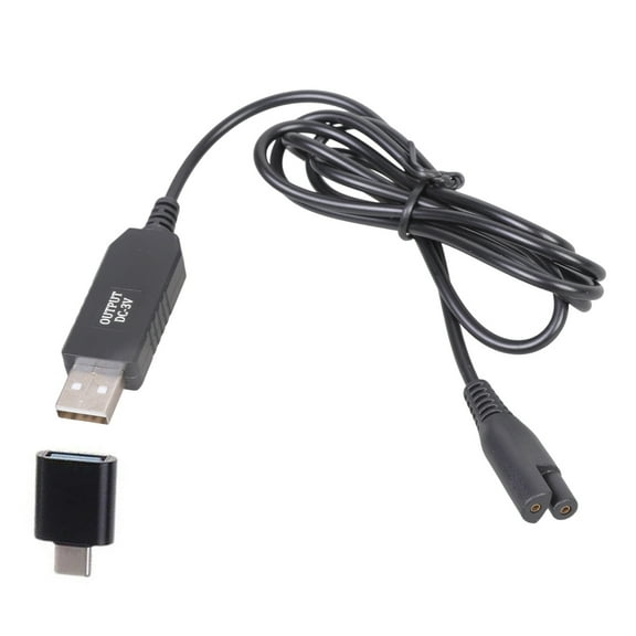 Universals Double Port Charging Cable For Cordless Water Flossers 3V 100mA Output 1.2m Portable Cord